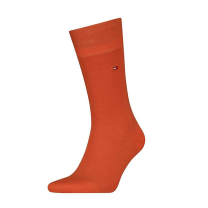 Orange - Front - Tommy Hilfiger Mens Crew Socks
