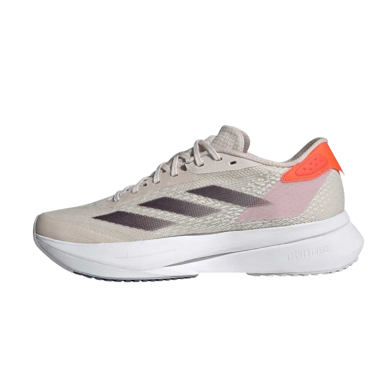 Amethyst Purple - Side - Adidas Womens-Ladies Adizero 3 Stripes Low Cut Running Shoes