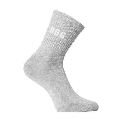 White-Grey - Back - UGG Unisex Adult Quinlin Logo Socks (Pack of 2)