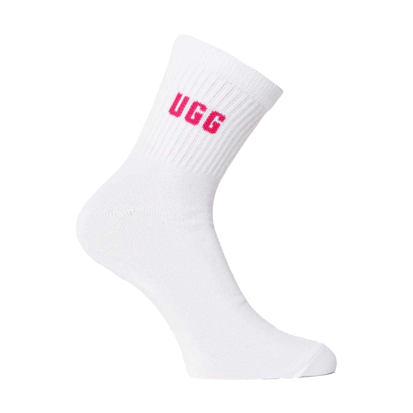 White-Grey - Side - UGG Unisex Adult Quinlin Logo Socks (Pack of 2)