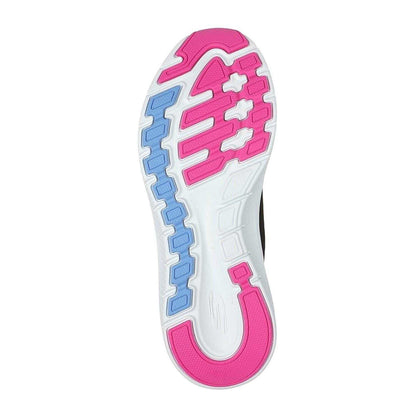Black-Hot Pink - Pack Shot - Skechers Womens-Ladies Arch Fit 2.0 - Easy Chic Slip-In Trainers