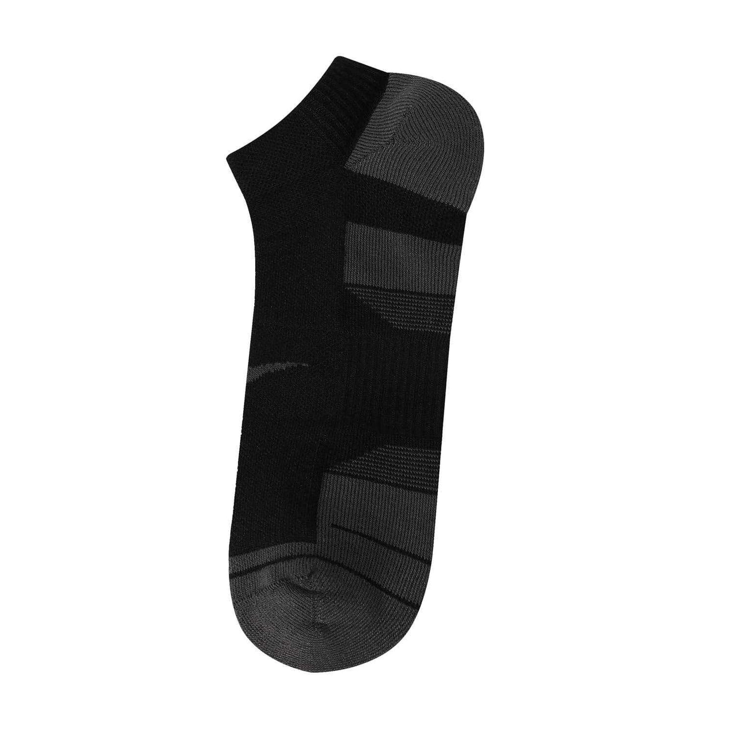 Black - Side - Everlast Mens Cushioned Ankle Socks (Pack of 2)