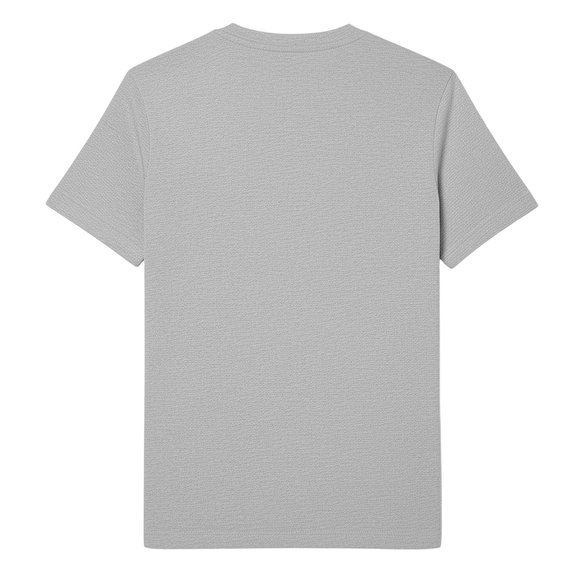 Grey - Back - Lacoste Mens Logo Loose T-Shirt