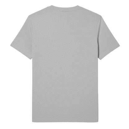 Grey - Back - Lacoste Mens Logo Loose T-Shirt