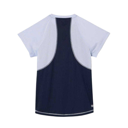 Blue - Back - Lacoste Womens-Ladies Quick Dry Slim T-Shirt
