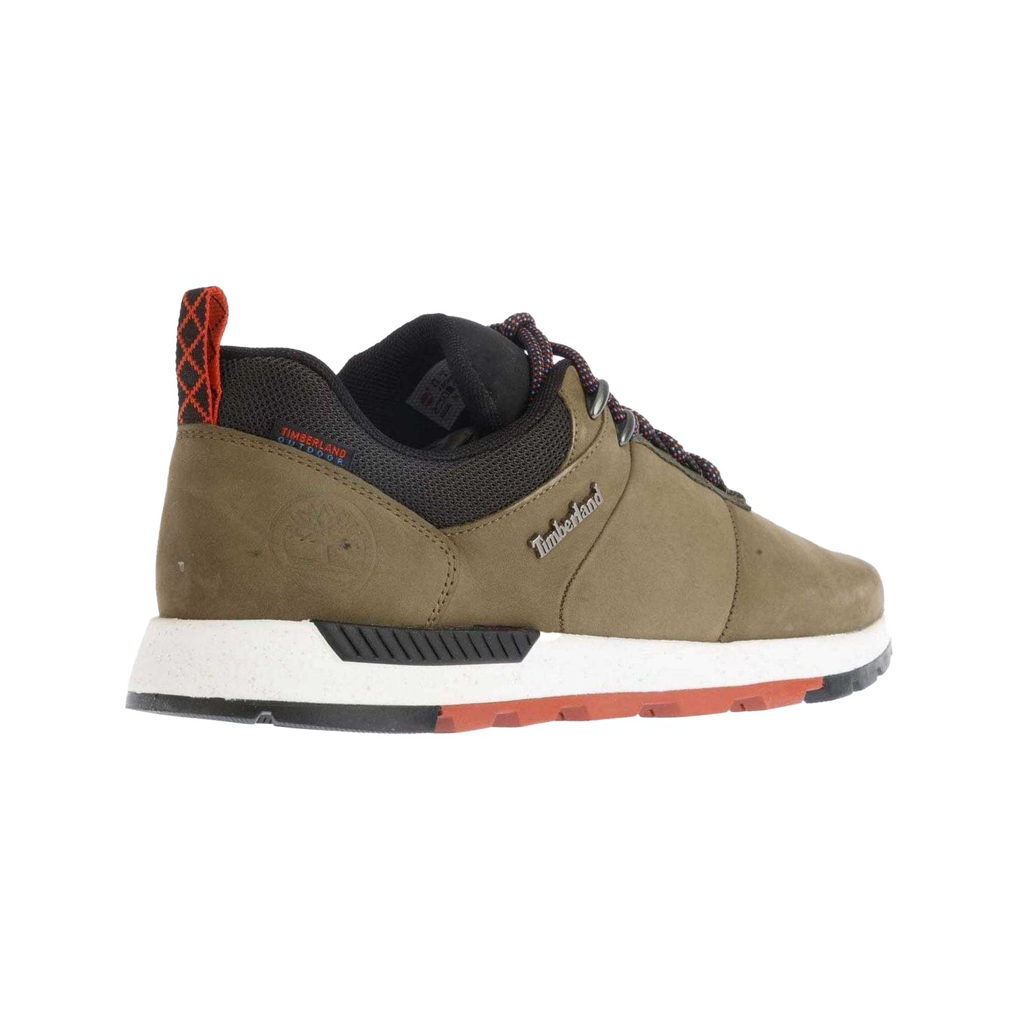 Khaki Green - Back - Timberland Mens Field Trekker Leather Hiking Shoes
