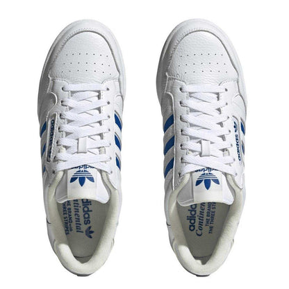 White - Side - Adidas Mens Originals Continental 80 Stripes Leather Trainers
