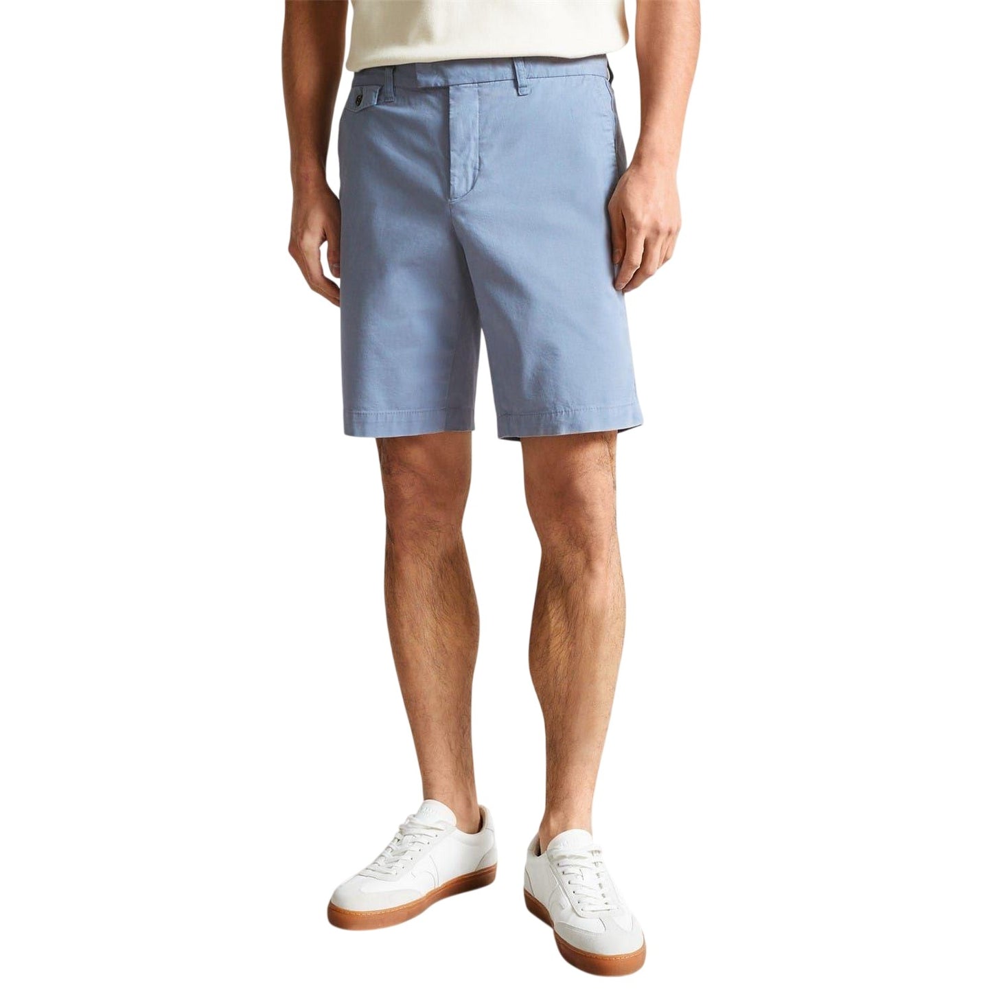 Mid Blue - Side - Ted Baker Mens Chino Shorts