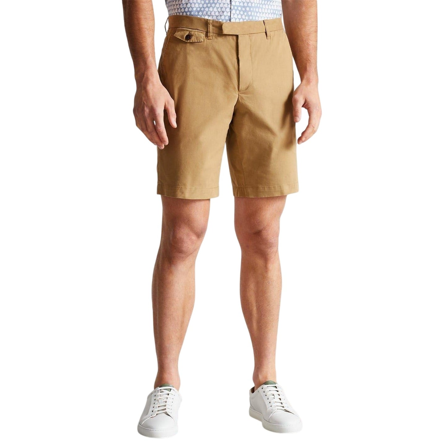 Tan - Side - Ted Baker Mens Chino Shorts