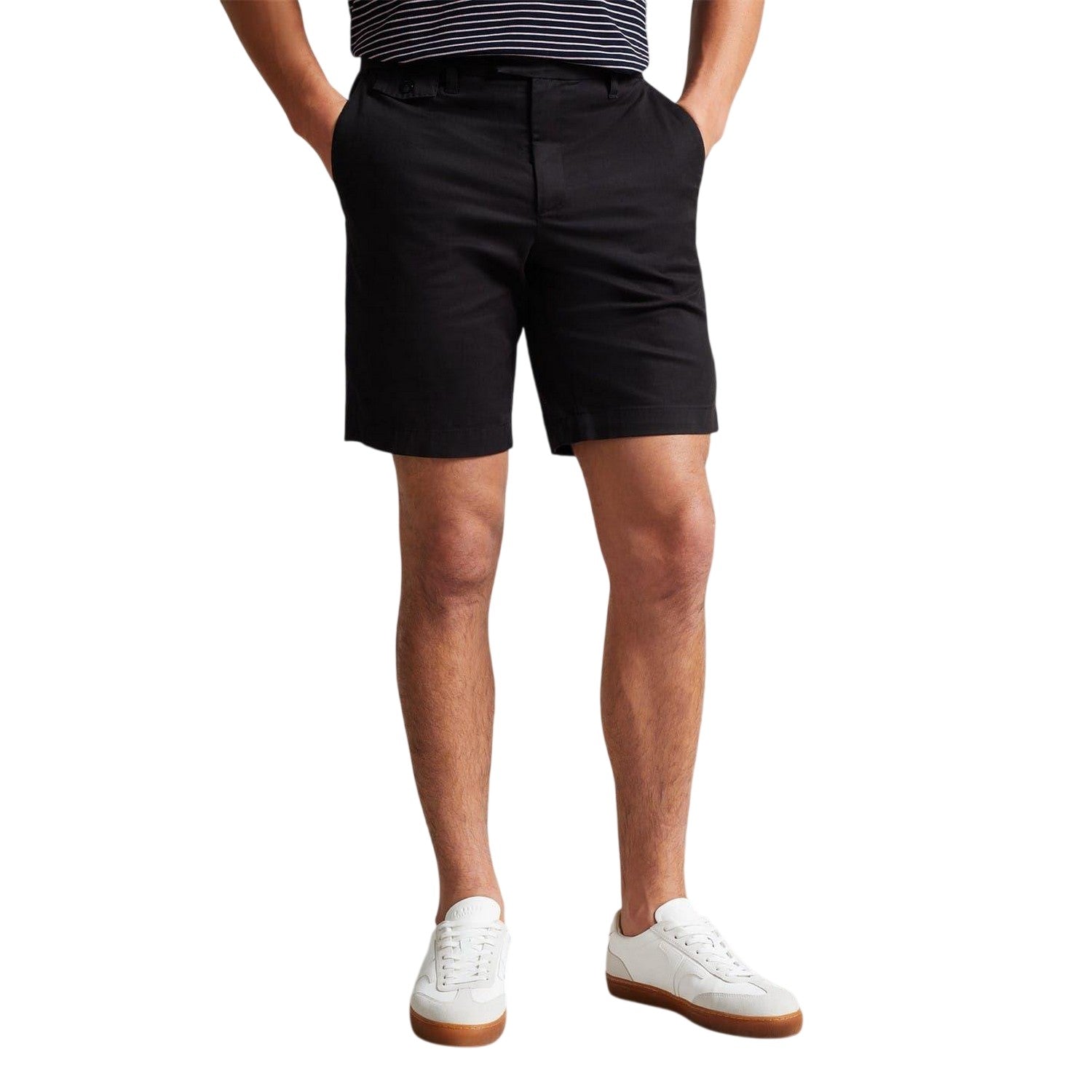 Black - Side - Ted Baker Mens Chino Shorts