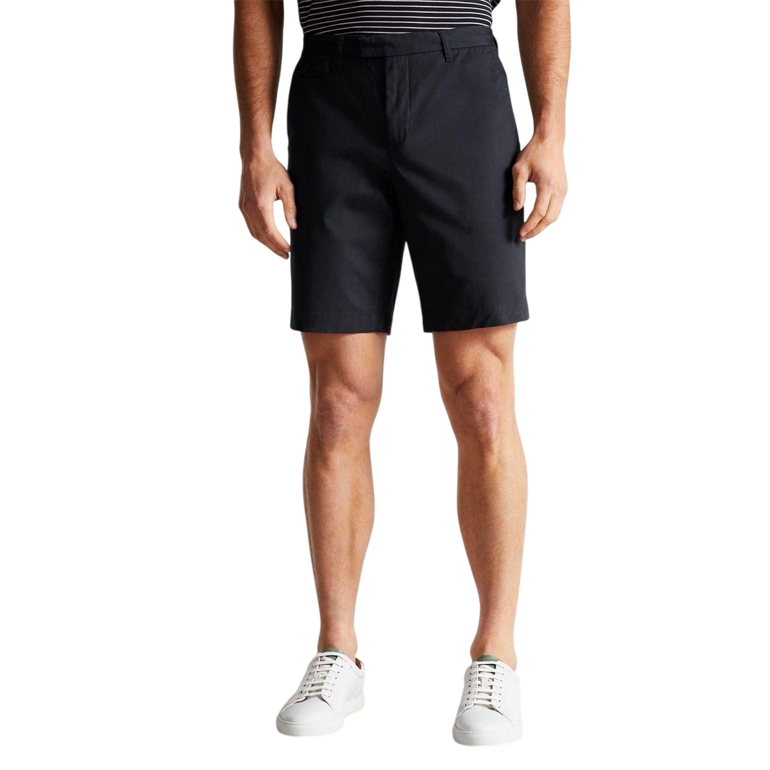 Dark Blue - Side - Ted Baker Mens Chino Shorts