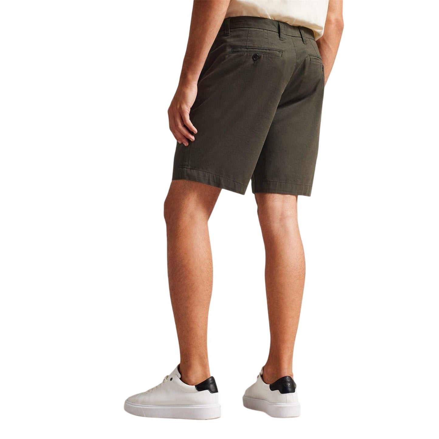 Khaki Tone - Back - Ted Baker Mens Chino Shorts