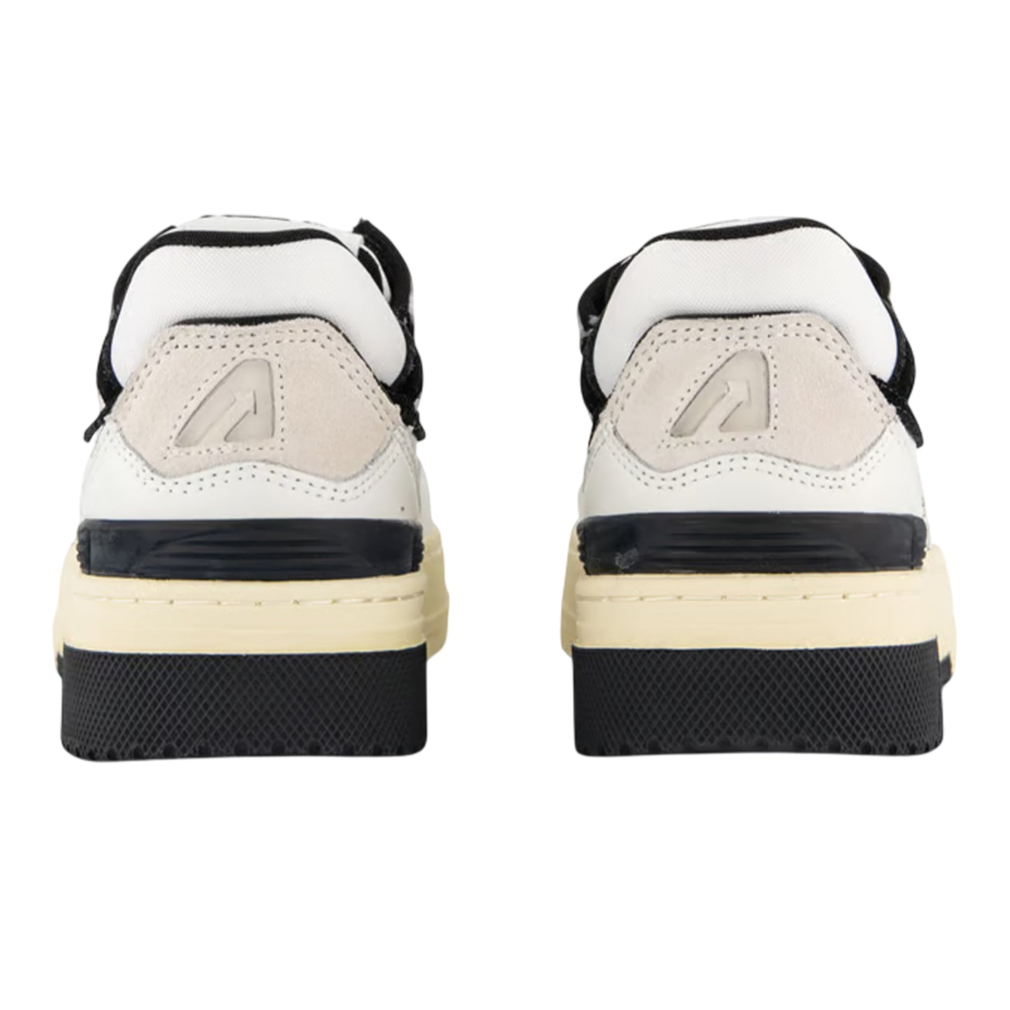 White-Black - Back - Autry Unisex Adult Logo Leather Trainers