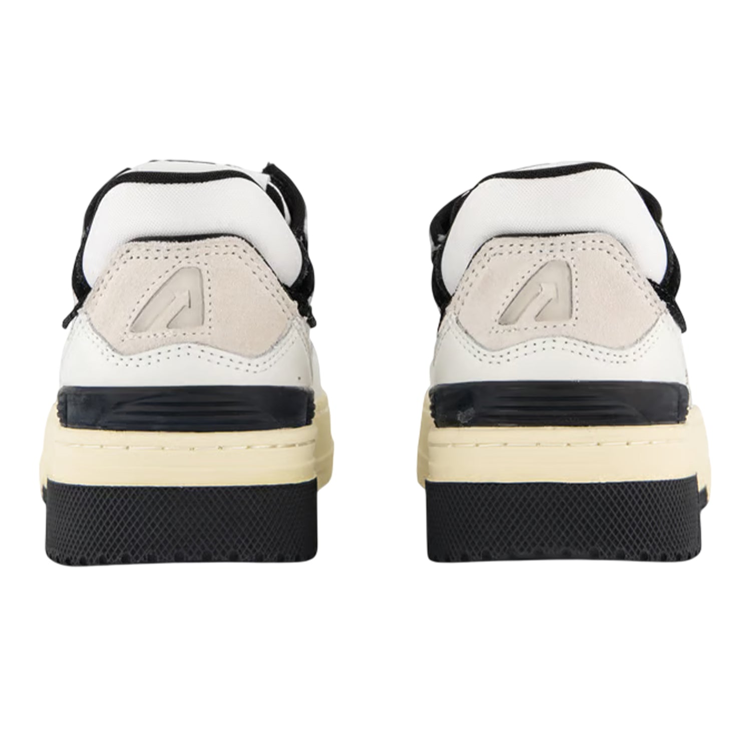 White-Black - Back - Autry Unisex Adult Logo Leather Trainers