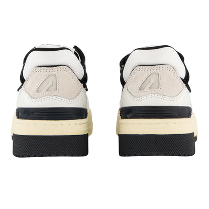 White-Black - Back - Autry Unisex Adult Logo Leather Trainers