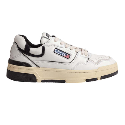 White-Black - Side - Autry Unisex Adult Logo Leather Trainers