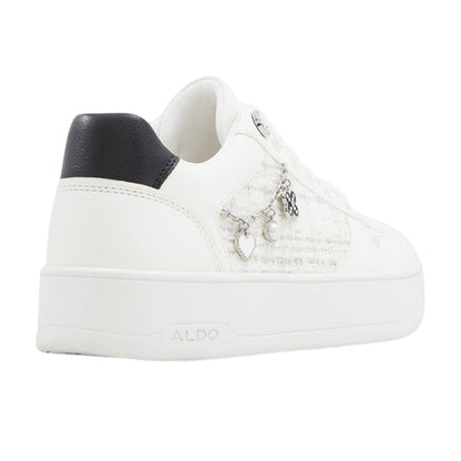 White-Black - Back - Aldo Womens-Ladies Marisette Platform Trainers