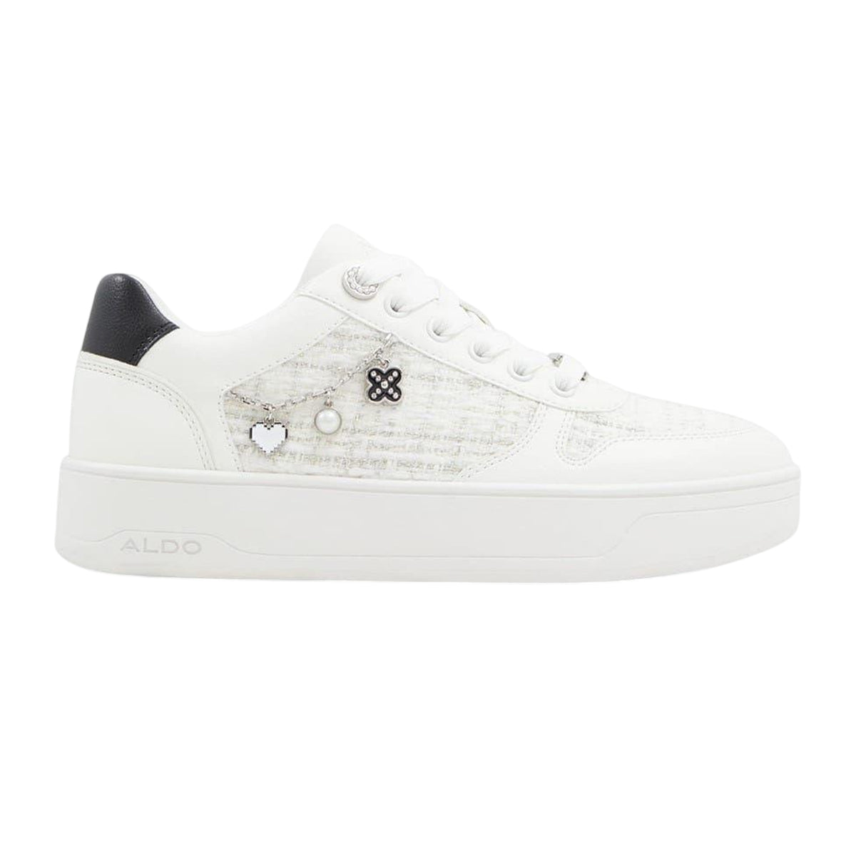 White-Black - Lifestyle - Aldo Womens-Ladies Marisette Platform Trainers