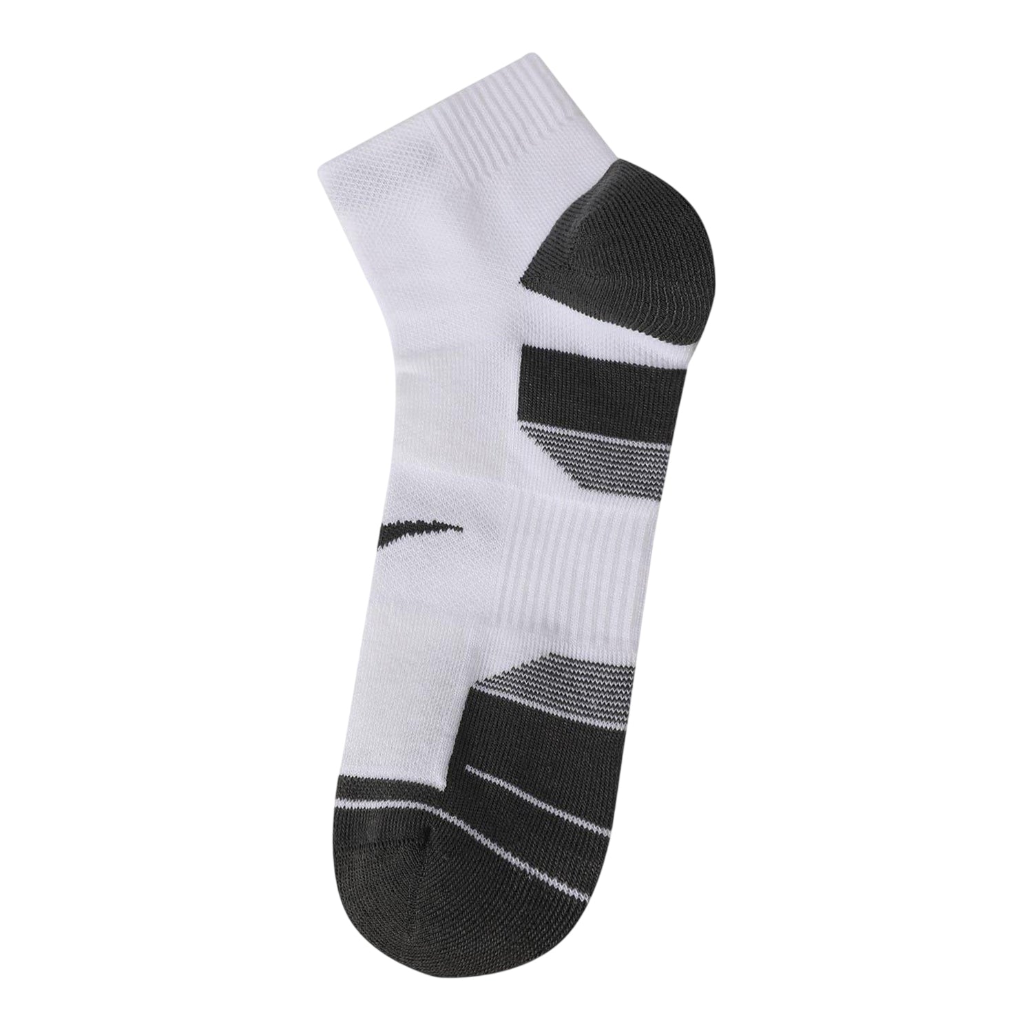 White - Side - Everlast Mens Cushioned Fitted Ankle Socks (Pack of 2)