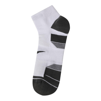 White - Side - Everlast Mens Cushioned Fitted Ankle Socks (Pack of 2)