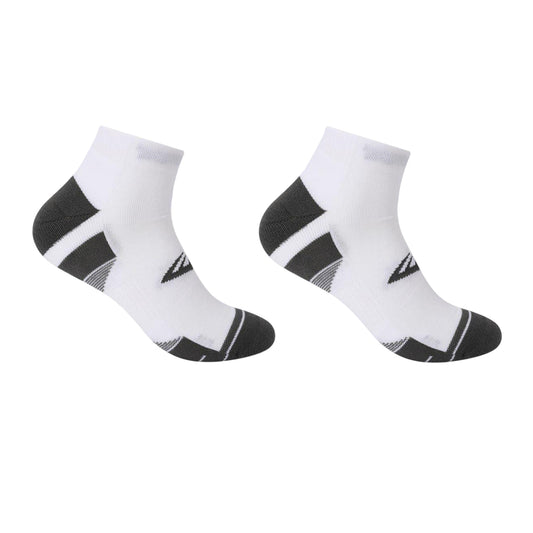 White - Front - Everlast Mens Cushioned Fitted Ankle Socks (Pack of 2)