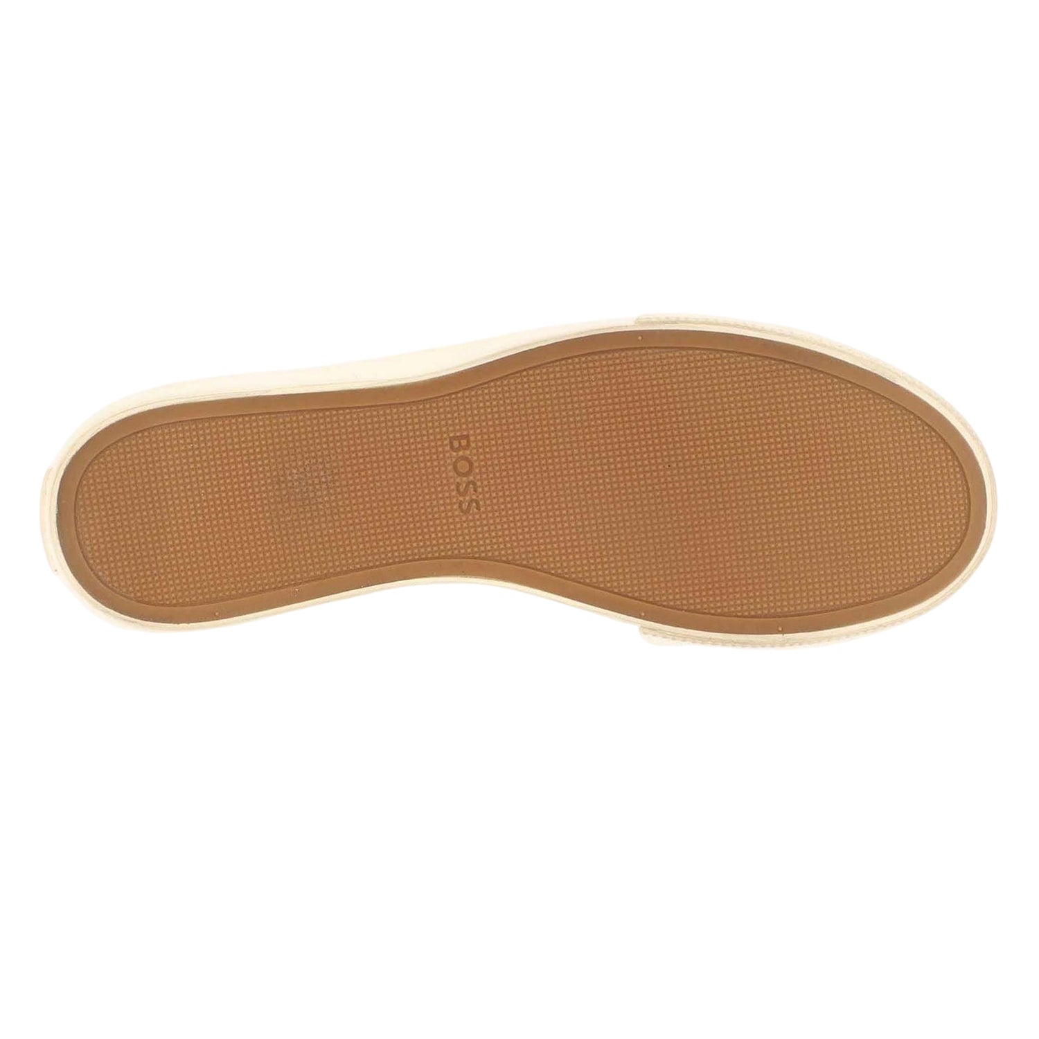 White - Lifestyle - Boss Mens Aiden Leather Tennis Flat Trainers