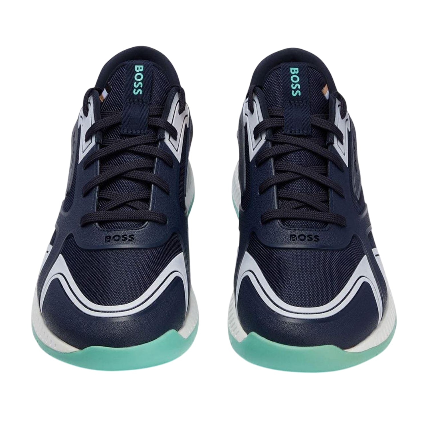 Blue - Side - Boss Mens Running Trainers