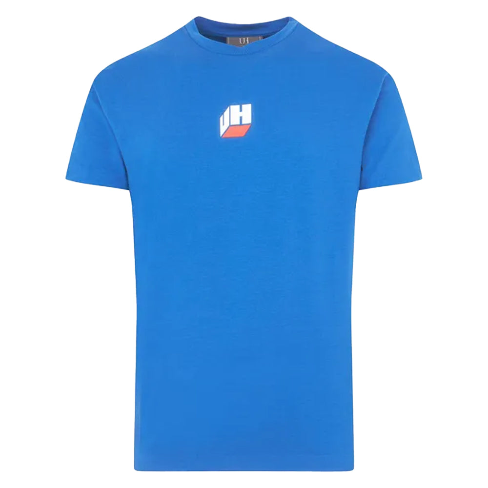Blue - Front - Unlike Humans Mens Cube Logo T-Shirt