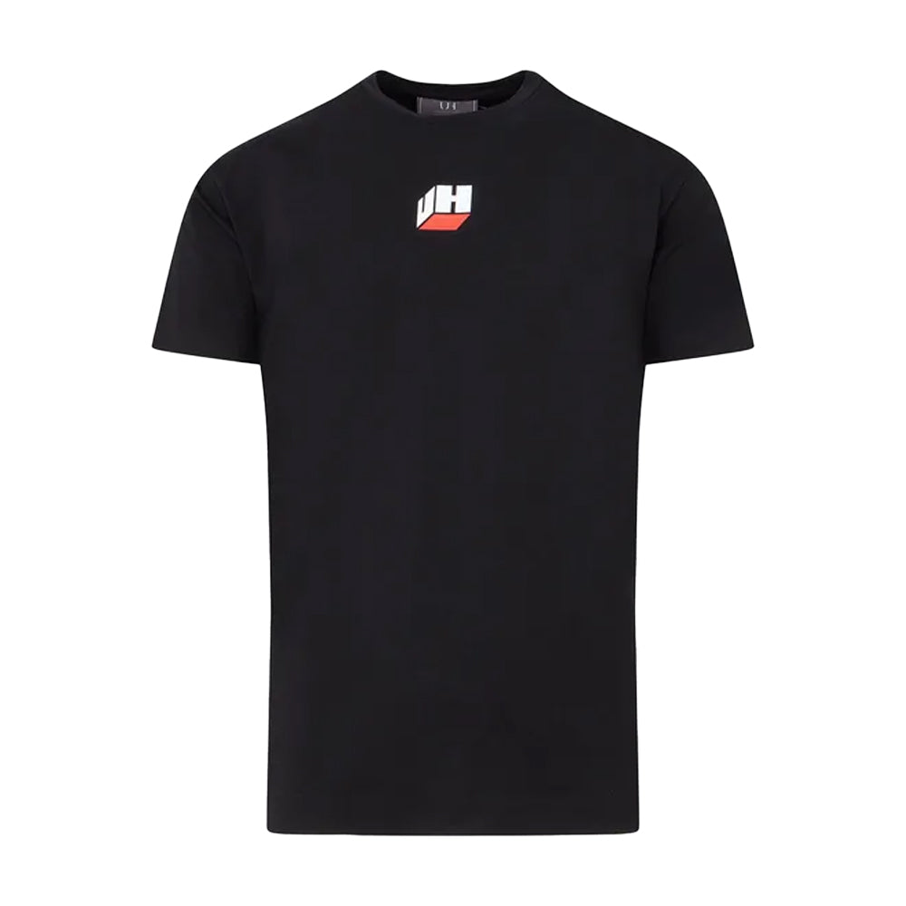 Black - Front - Unlike Humans Mens Cube Logo T-Shirt