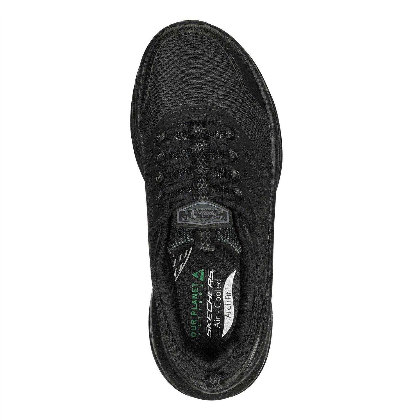 Black - Lifestyle - Skechers Womens-Ladies Slip-on Trainers