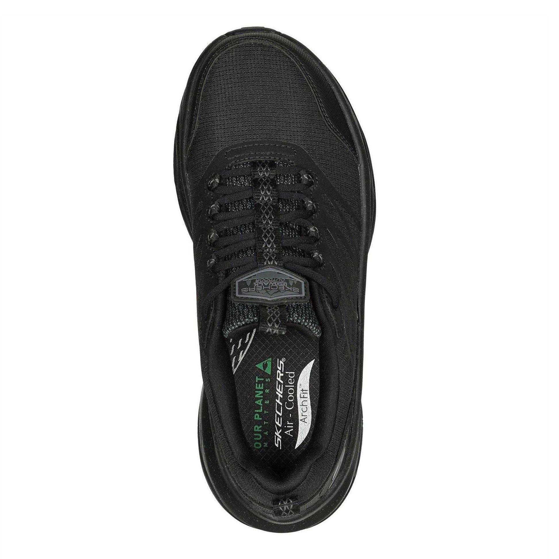Black - Lifestyle - Skechers Womens-Ladies Slip-on Trainers