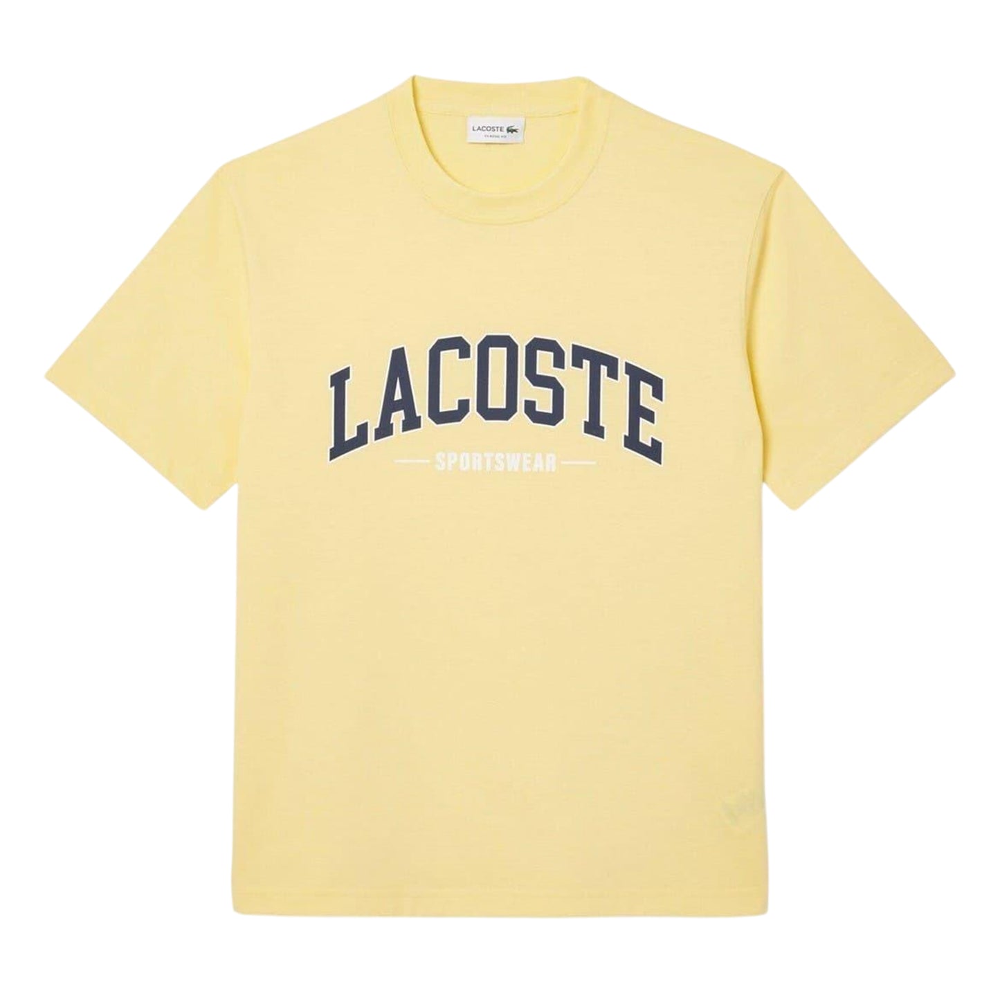 Yellow - Front - Lacoste Unisex Adult Arched Logo T-Shirt