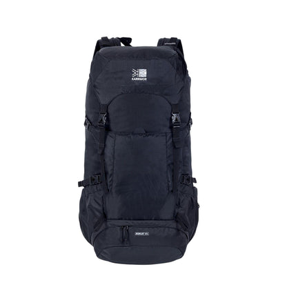 Black - Front - Karrimor Bobcat Logo Hiking 65L Rucksack