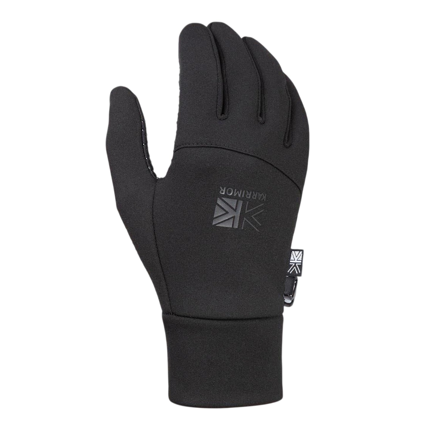 Black - Side - Karrimor Childrens-Kids Logo Thermal Gloves