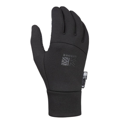 Black - Side - Karrimor Childrens-Kids Logo Thermal Gloves
