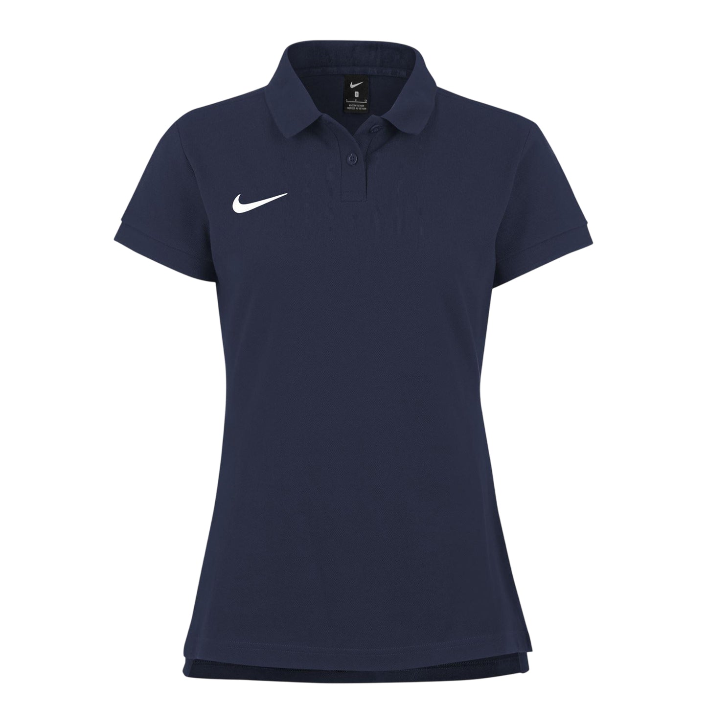 Obsidian Black - Front - Nike Womens-Ladies Cotton Polo Shirt
