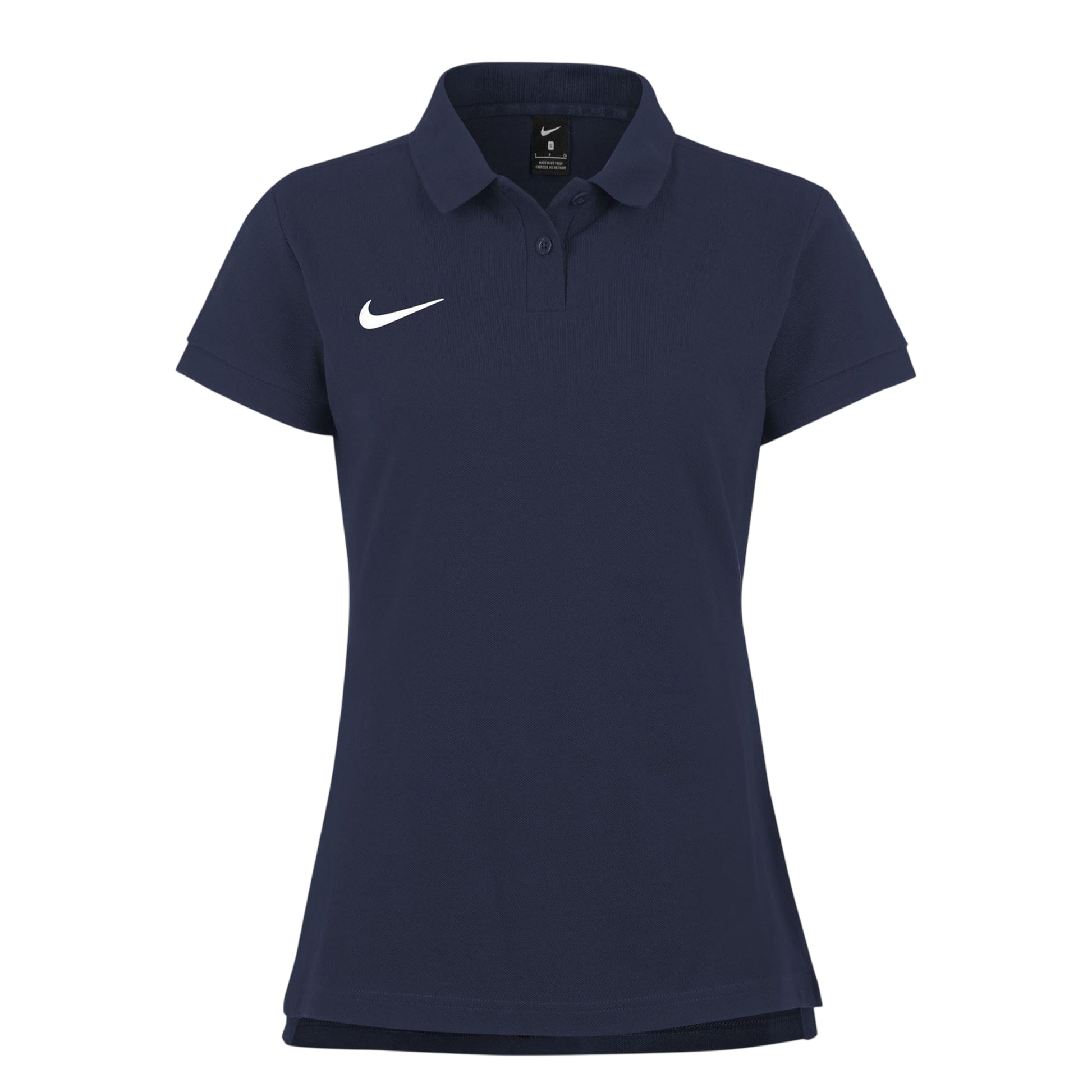 Obsidian Black - Front - Nike Womens-Ladies Cotton Polo Shirt