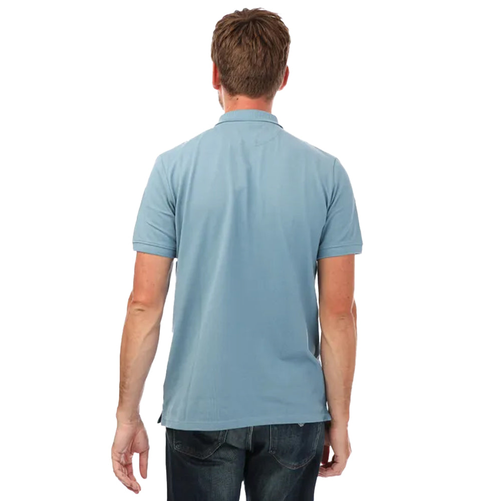 Light Blue - Back - Timberland Mens Pique Short-Sleeved Polo Shirt