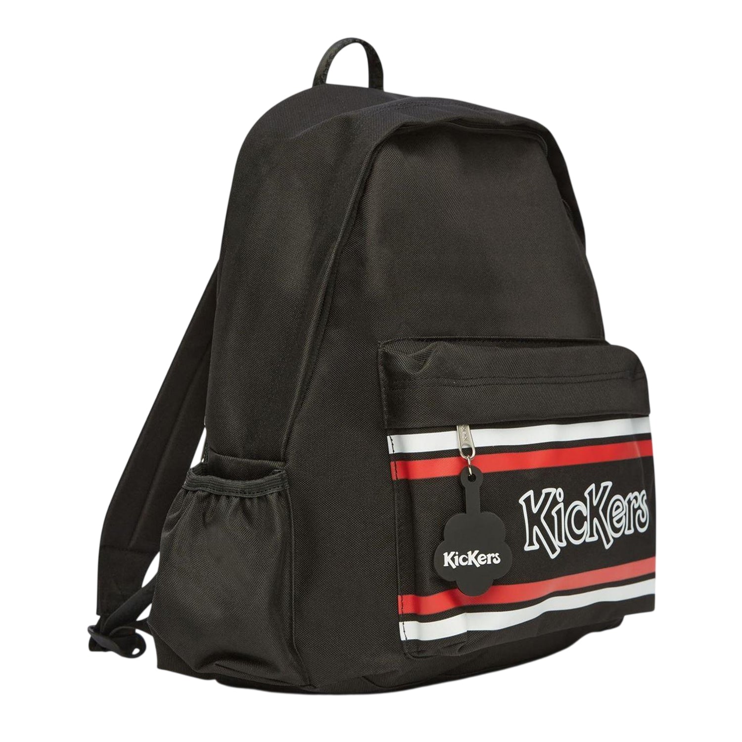 Black - Side - Kickers Star Logo Polyester Backpack