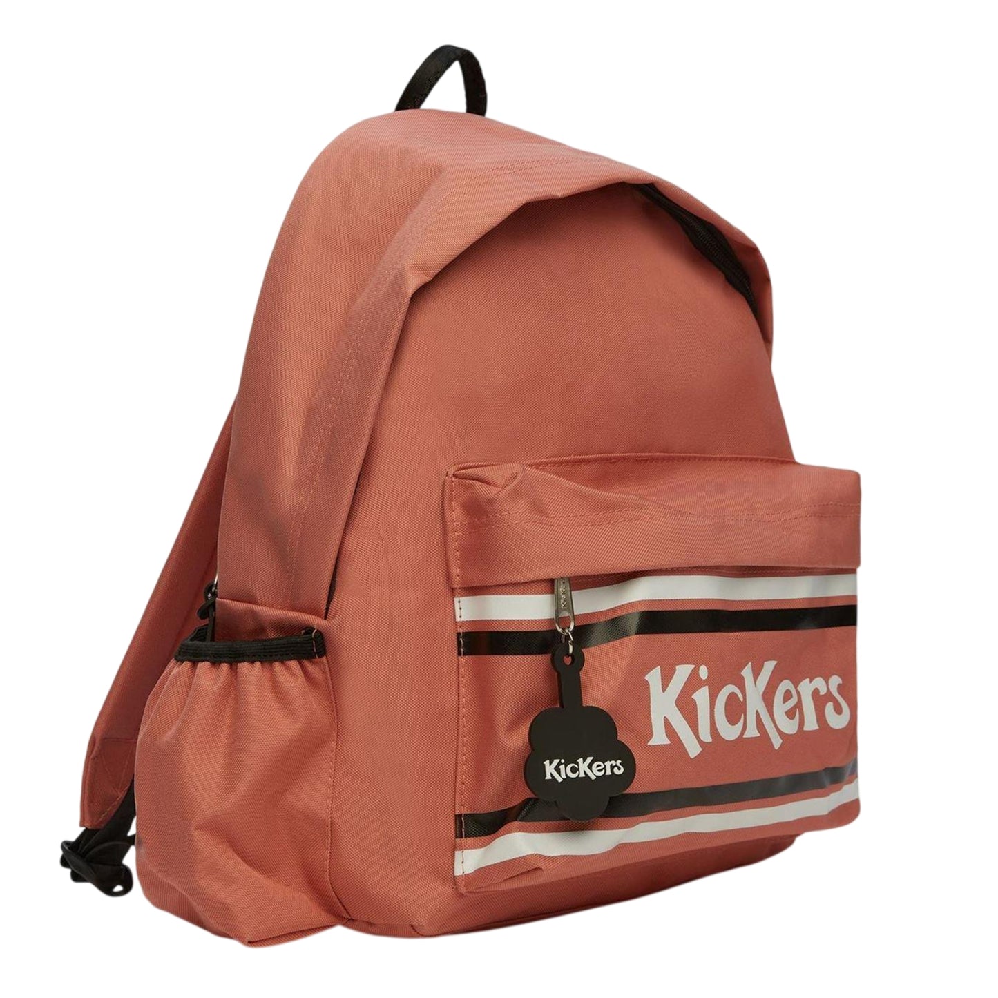 Pink - Side - Kickers Star Logo Polyester Backpack