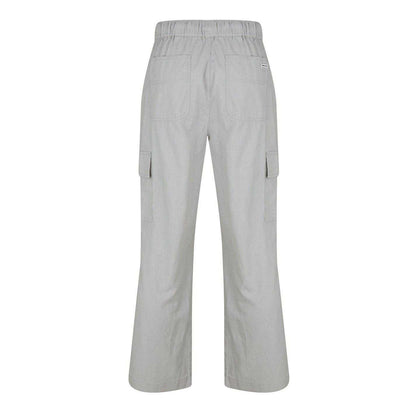 Putty - Back - Jack Wills Unisex Adult Linen Lightweight Relaxed Fit Cargo Trousers
