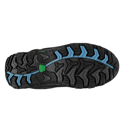 Black-Blue - Side - Karrimor Childrens-Kids Mount Low Cut Waterproof Walking Shoes