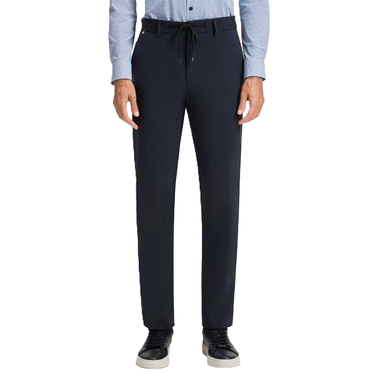Dark Blue - Lifestyle - Hugo Boss Mens Straight Leg Trousers