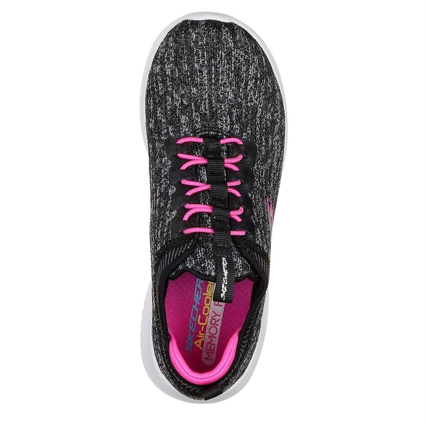Black-Pink - Lifestyle - Skechers Girls Ultra Flex Bright Horizon Trainers