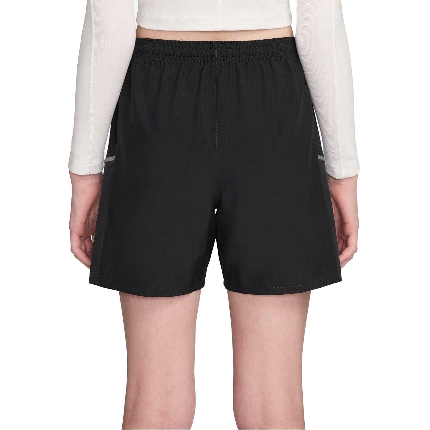 Black - Back - Nike Womens-Ladies Miler Running Shorts