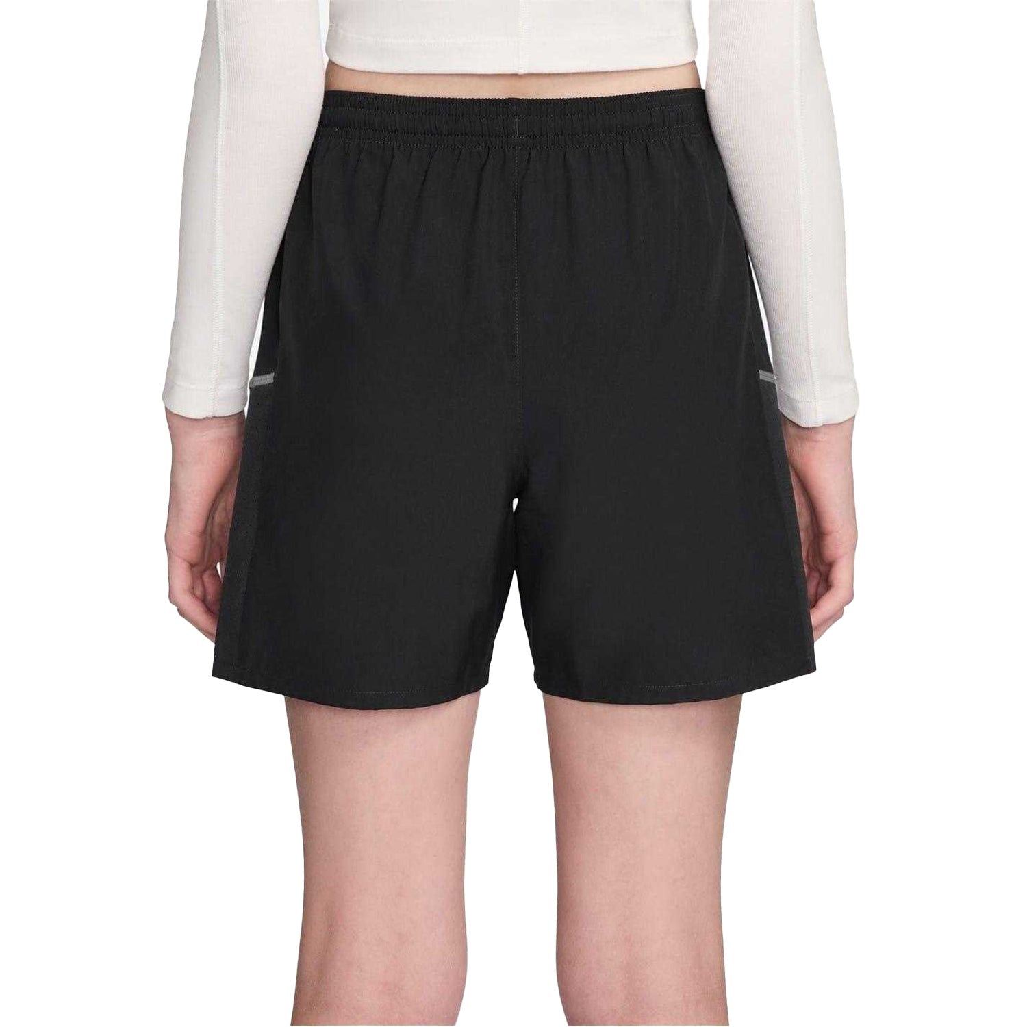 Black - Back - Nike Womens-Ladies Miler Running Shorts