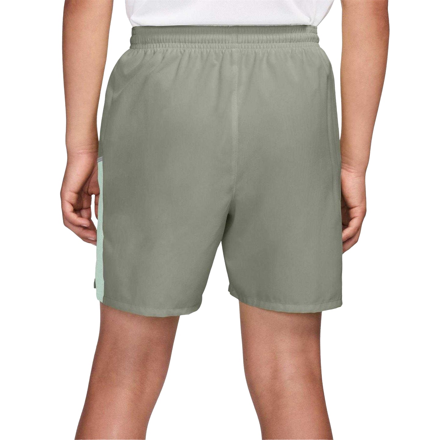 Spruce-Fog - Back - Nike Womens-Ladies Miler Running Shorts