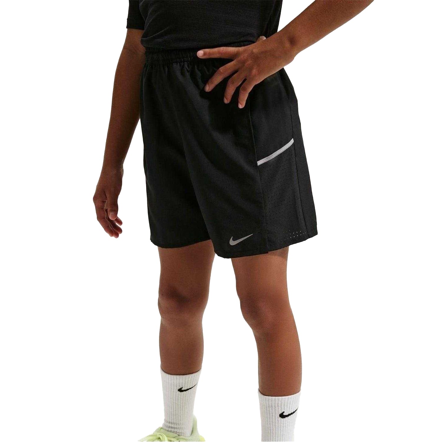 Black - Lifestyle - Nike Womens-Ladies Miler Running Shorts