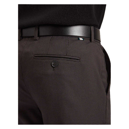 Grey - Side - Ted Baker Mens Houndstooth Trousers