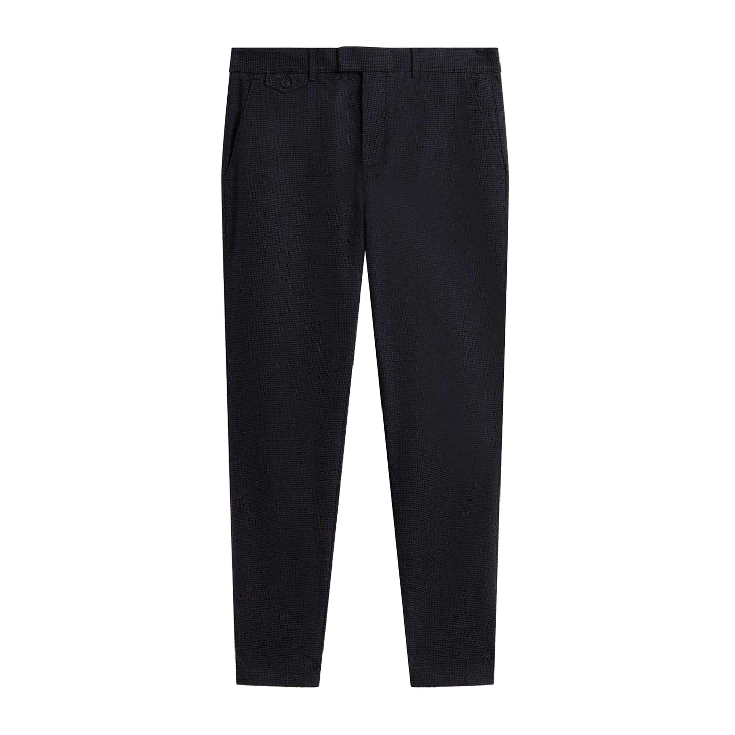 Navy - Front - Ted Baker Mens Houndstooth Trousers
